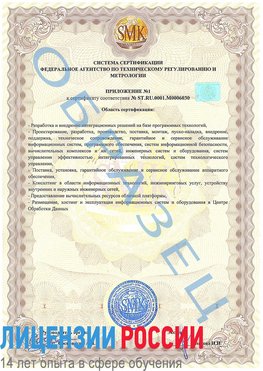 Образец сертификата соответствия (приложение) Боровск Сертификат ISO 27001